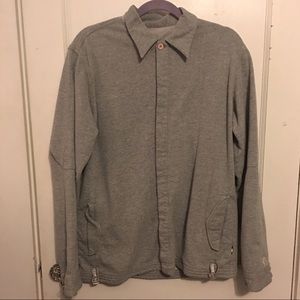 Maharishi Cardigan Button Down Grey Sweater